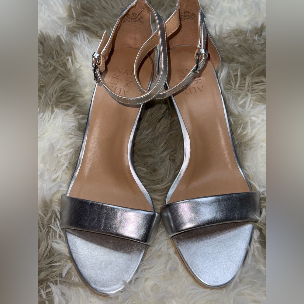 Naturalizer Vera Heeled Sandals in Silver